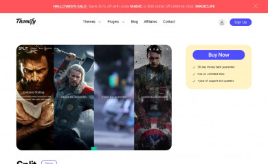 https://themify.me/themes/split screenshot