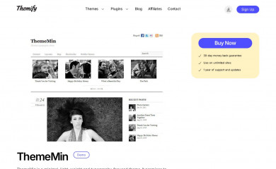 Themify ThemeMin screenshot