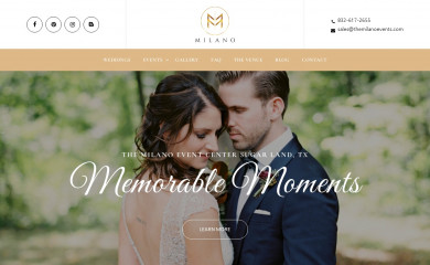 themilanoevents.com screenshot