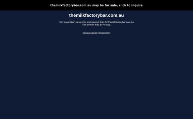 themilkfactorybar.com.au screenshot