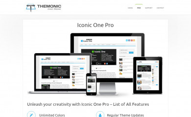 https://themonic.com/iconic-one-pro/ screenshot