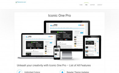 https://themonic.com/iconic-one-pro/ screenshot