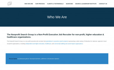 thenonprofitsearch.com screenshot