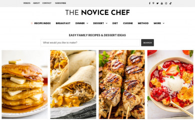 thenovicechefblog.com screenshot