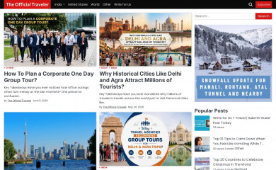 theofficialtraveler.com screenshot