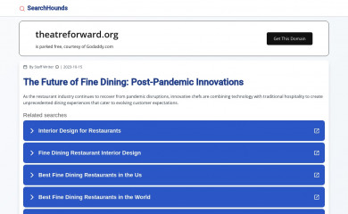 theatreforward.org screenshot