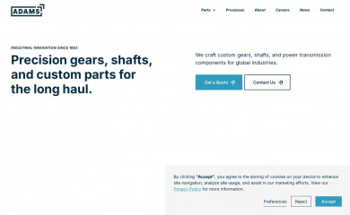 theadamscompany.com screenshot