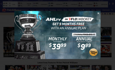 theahl.com screenshot