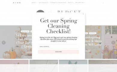 thebudgetdecorator.com screenshot