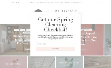 thebudgetdecorator.com screenshot
