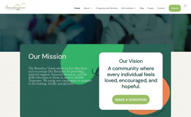 thebarnabasvision.org screenshot