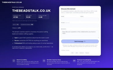 thebeadstalk.co.uk screenshot