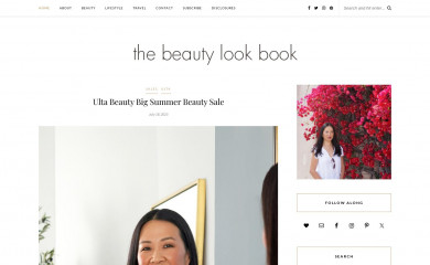 thebeautylookbook.com screenshot