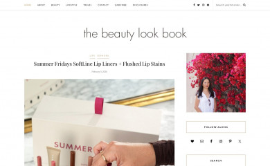 thebeautylookbook.com screenshot