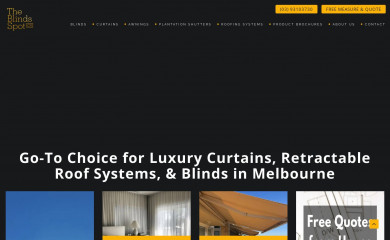 theblindsspotco.com.au screenshot