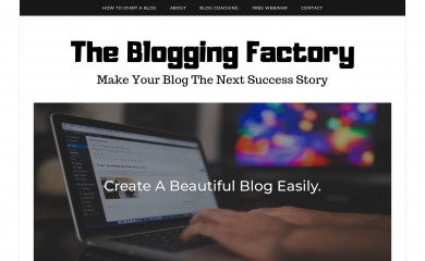 thebloggingfactory.com screenshot