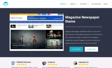 https://thebootstrapthemes.com/magazine-newspaper/ screenshot
