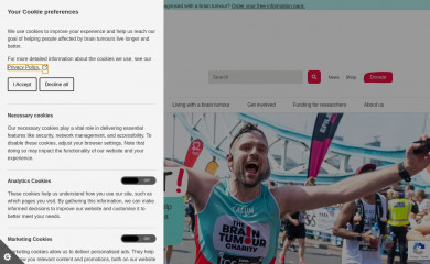 thebraintumourcharity.org screenshot