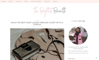 thebrightestbrunette.com screenshot