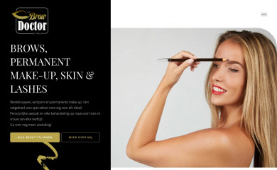 thebrowdoctor.be screenshot