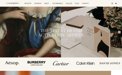 thecalligraphyco.com screenshot