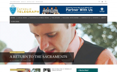 thecatholictelegraph.com screenshot