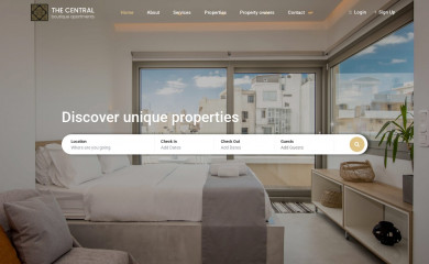 thecentralboutiqueapartments.com screenshot