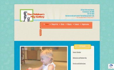 thechildrensplaygallery.com screenshot