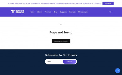 https://www.theclassictemplates.com/themes/free-twenty-minutes-wordpress-template/ screenshot
