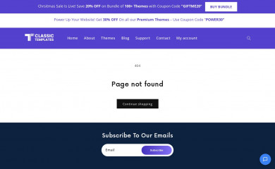 Classic Ecommerce screenshot