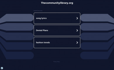 thecommunitylibrary.org screenshot