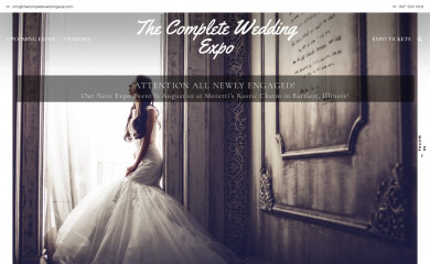 thecompleteweddingexpo.com screenshot