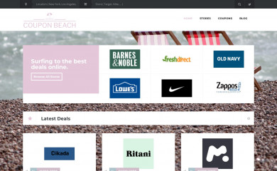 thecouponbeach.com screenshot