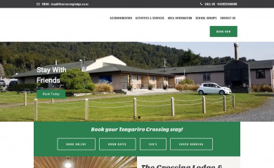 thecrossinglodge.co.nz screenshot