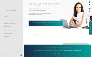 thednadietitian.co.uk screenshot
