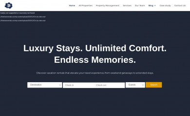 thedreamrentals.com screenshot