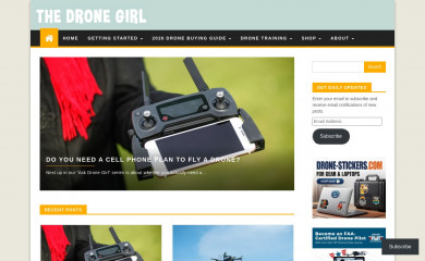 thedronegirl.com screenshot