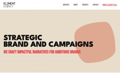 theelementagency.com.au screenshot