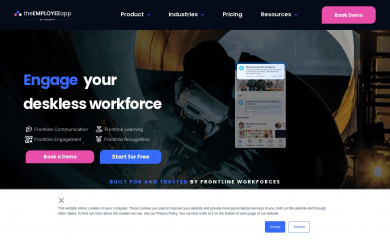 theemployeeapp.com screenshot