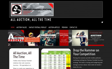 thefantasyfootballauction.com screenshot
