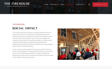 thefirehousecommunity.com screenshot