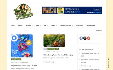 thefrugaler.com screenshot