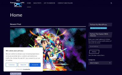 thegamerwithglasses.blog screenshot