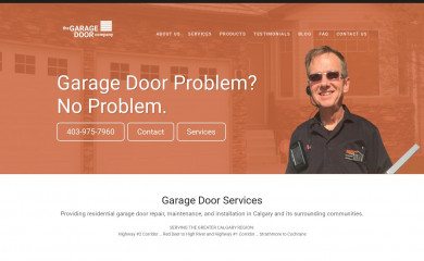 thegaragedoorcompany.ca screenshot