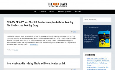 http://thegeekdiary.com screenshot