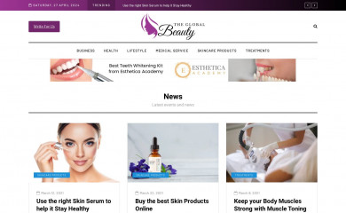 theglobalbeauty.com.au screenshot