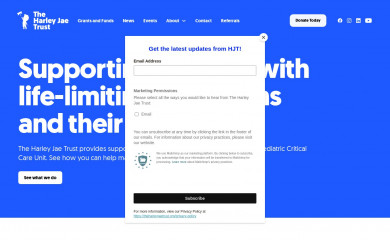 theharleyjaetrust.org screenshot