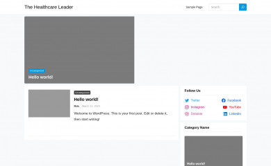 thehealthcareleader.com screenshot