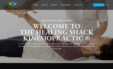 thehealingshackkinesiopractic.com screenshot