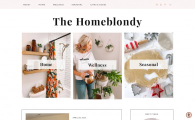 thehomeblondy.com screenshot